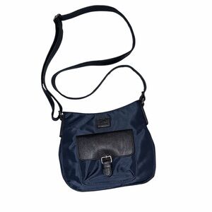 Roots Navy and Black Crossbody Bag